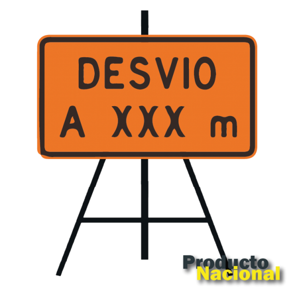 SEÑALES INFORMATIVAS PARA OBRA SIO-05 DESVÍO A XXX M BASE TIJERA