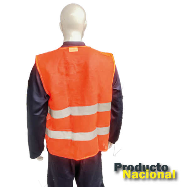 CHALECO SEGURIDAD FLUORESCENTE NARANJA