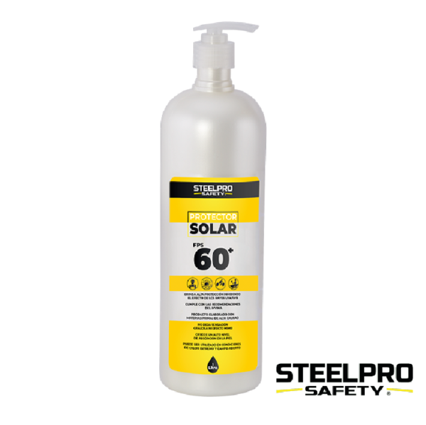 PROTECTOR SOLAR 1LT SPF 60+ STEELPRO